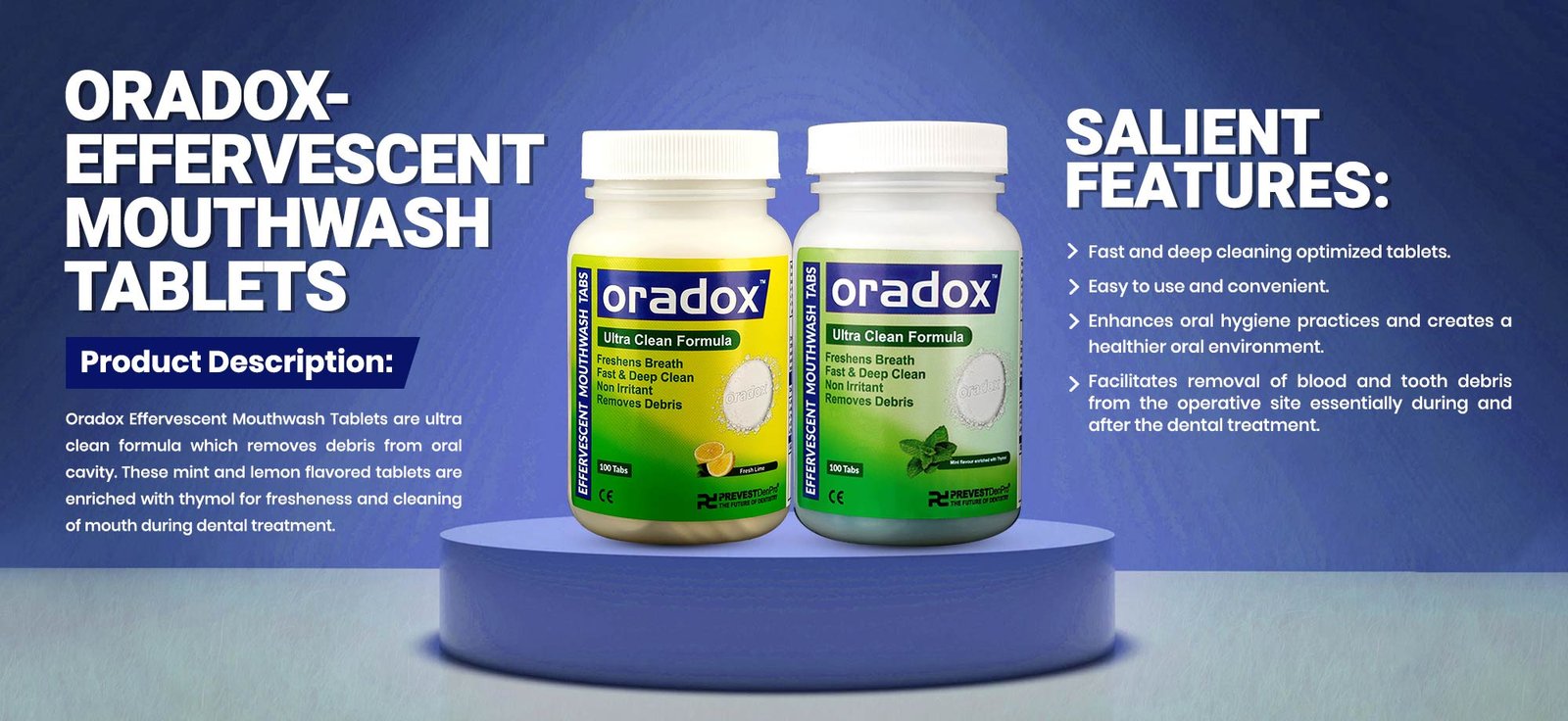 Effervescent mouthwash tabs