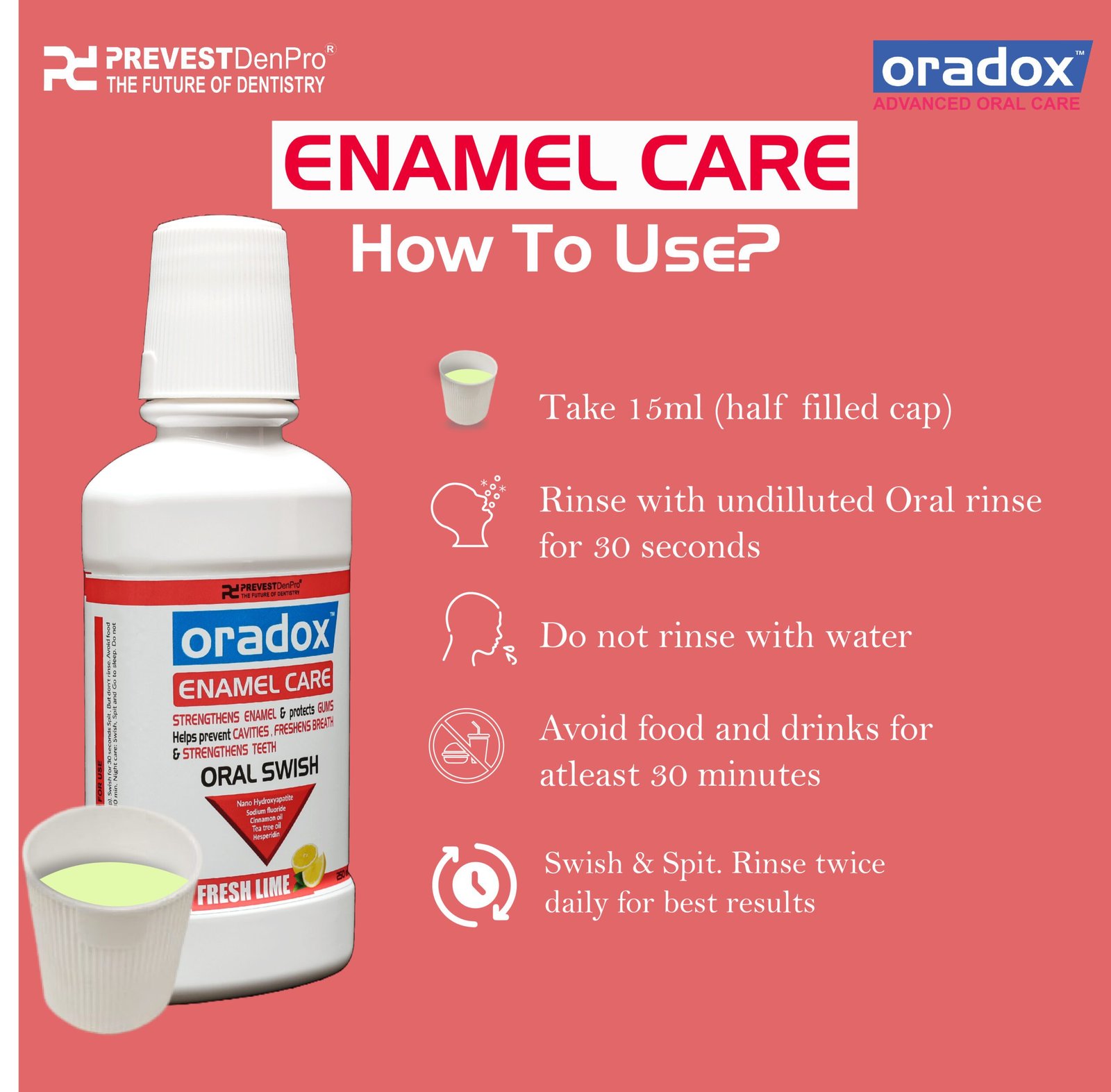 enamel care 8 Anticavity mouthwash