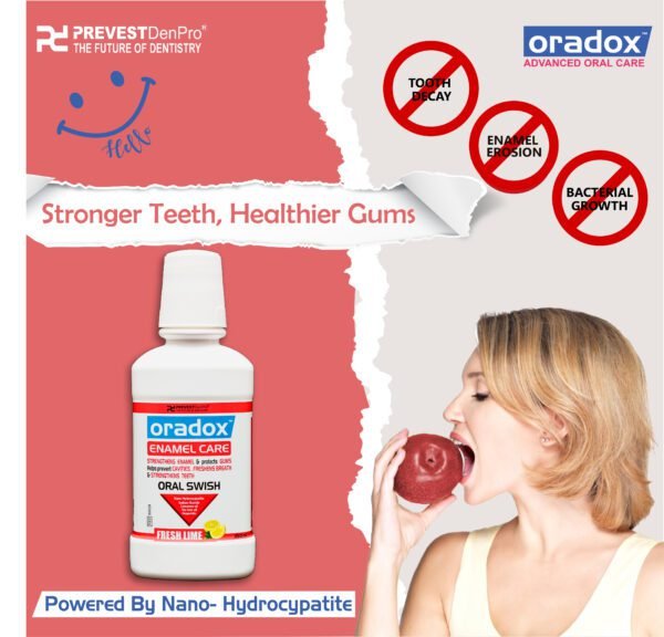 Nano hydroxyapatite based mouthwash to strengthen enamel & prevent cavities
